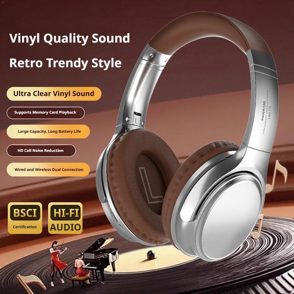 Retro Handset Phone - Vintage Y2K Wireless Bluetooth Headphones Over-Ear