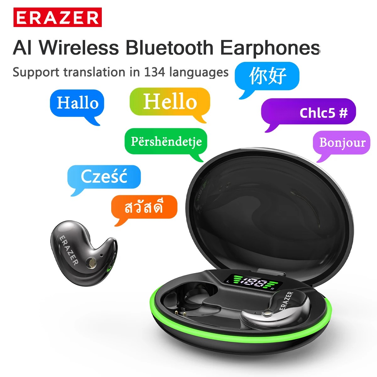 Bluetooth Earphone Tws - EARZER XF58 In-Ear Bluetooth Headphones With