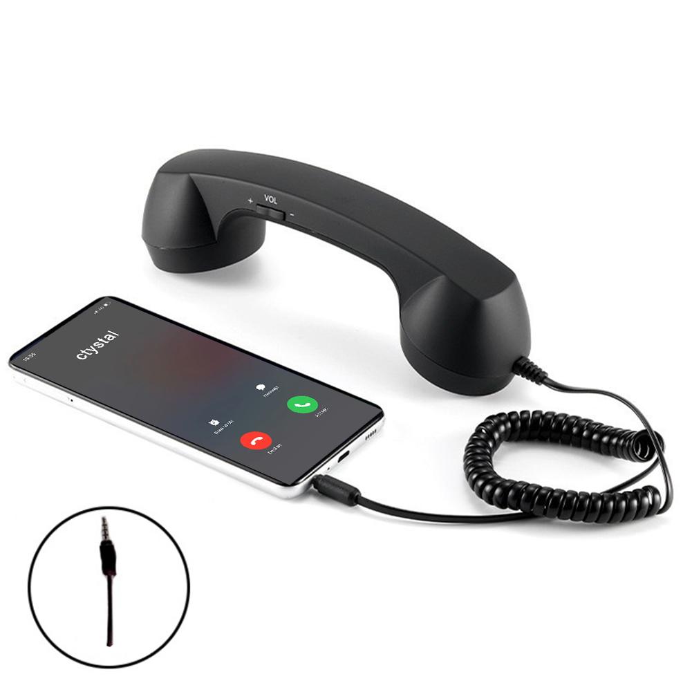 Retro Handset Phone - Type-C/3.5mm Retro Telephone Phone Handset Receiver