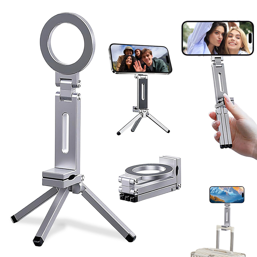Phone Accessories For Travel - Phone Tripods Magnetic Phone Holder Stand