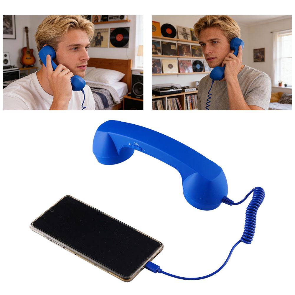 Retro Handset Phone - Creative Humor Retro Telephone Receiver Type-C