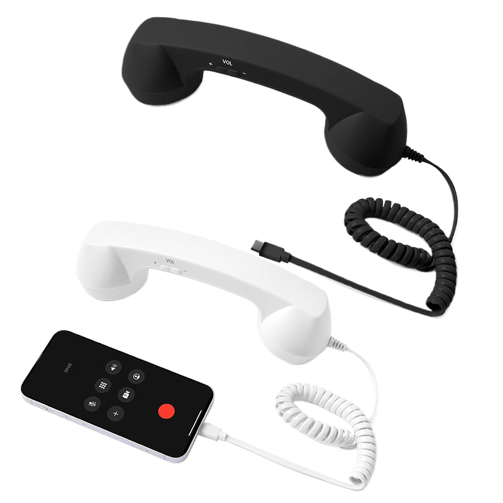 Retro Handset Phone - Type-C Retro Phone Adapter Landline Converter