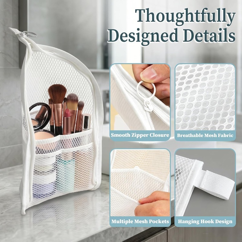 Mesh Toiletry Bag Breathable Q - Phone Accessories For Travel recension och pris