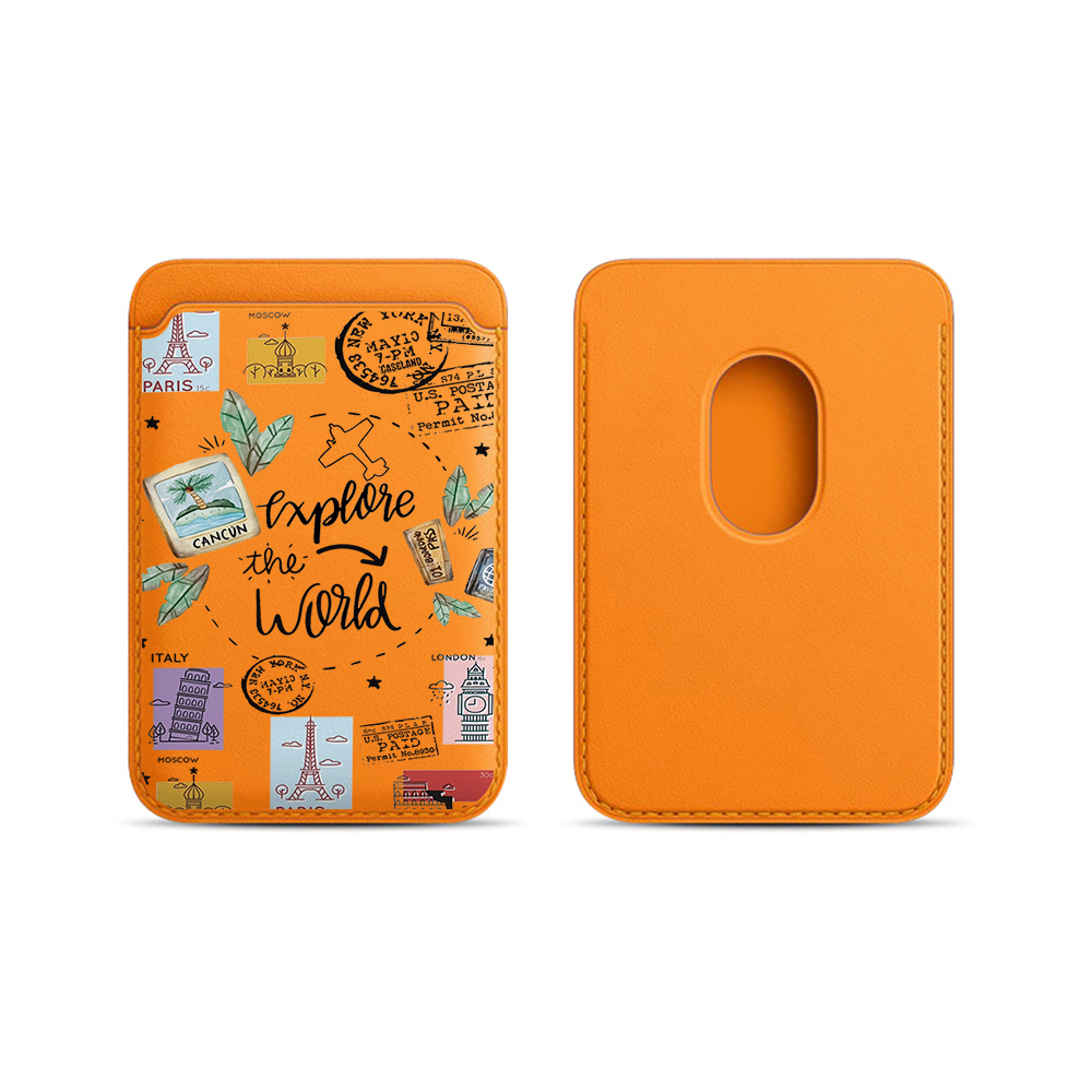 Trend INS Leather Card Wallet  - Phone Accessories For Travel recension och pris