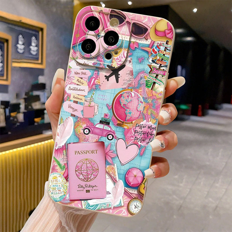 Travel Plane Printed Matte Ant - Phone Accessories For Travel recension och pris