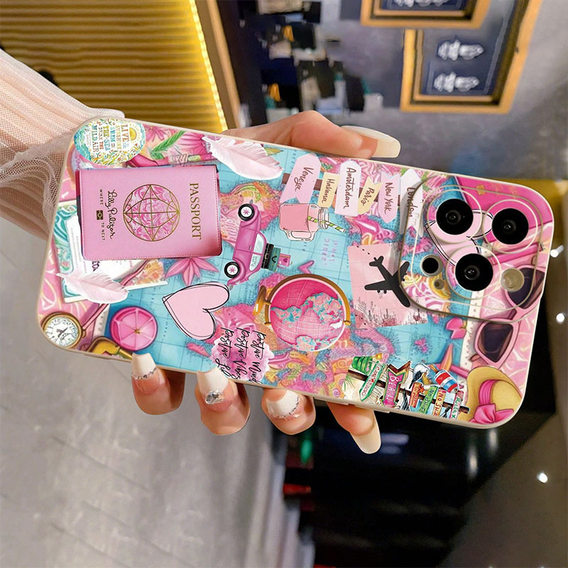 Travel Plane Printed Matte Ant - Phone Accessories For Travel recension och pris