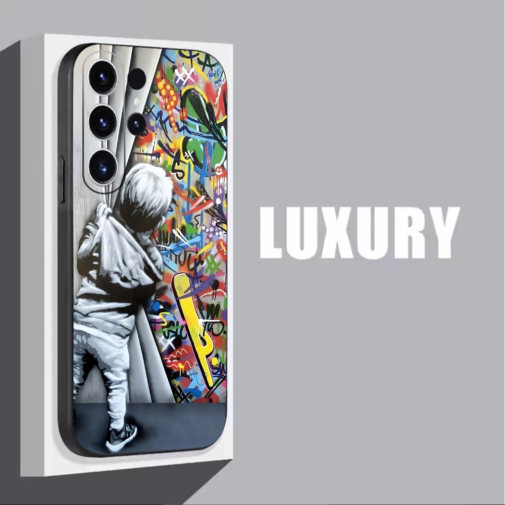 Banksy Graffiti Art  Phone Cas - Samsung Galaxy S24 recension och pris
