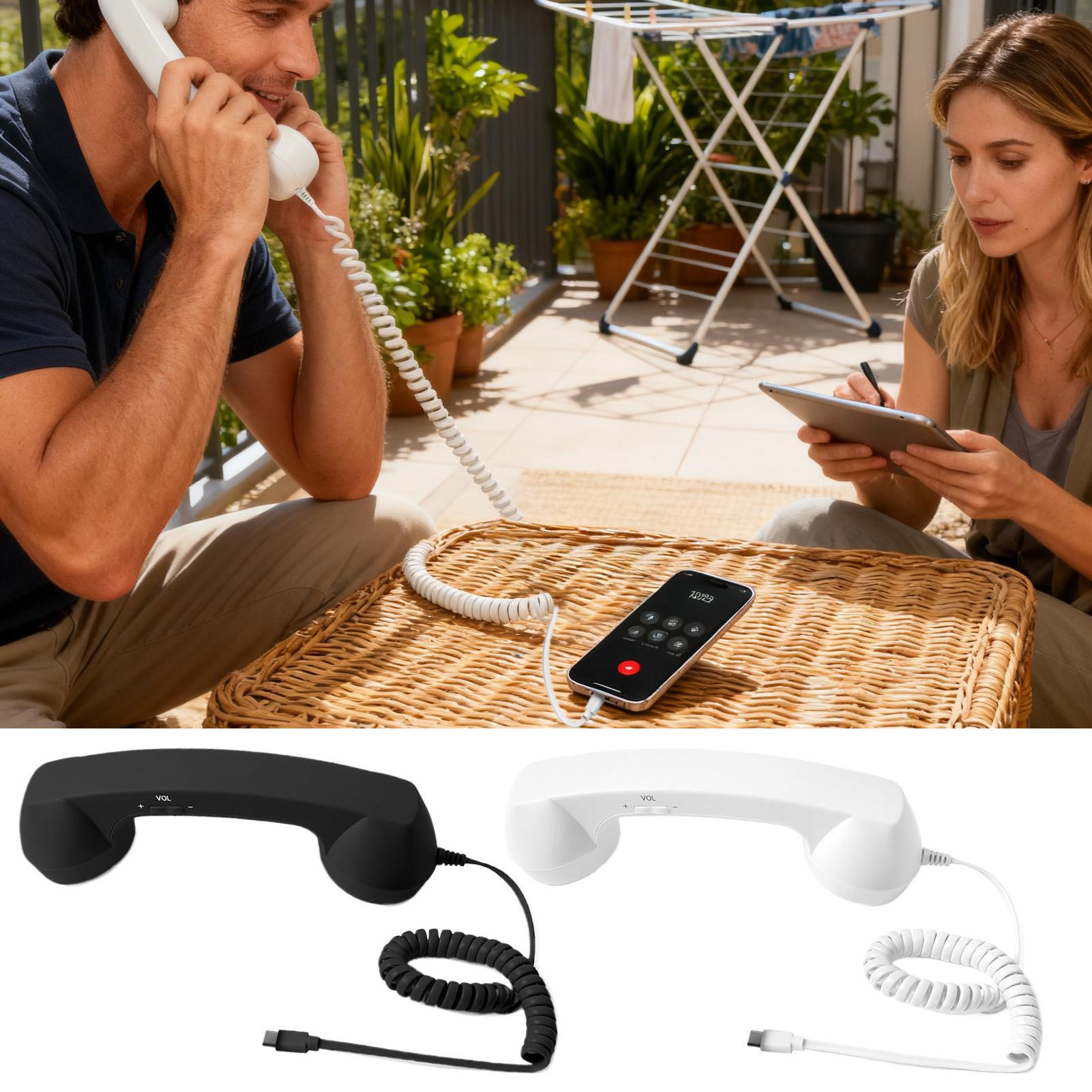 Retro Phone Handset Type-C Ret - Retro Handset Phone recension och pris