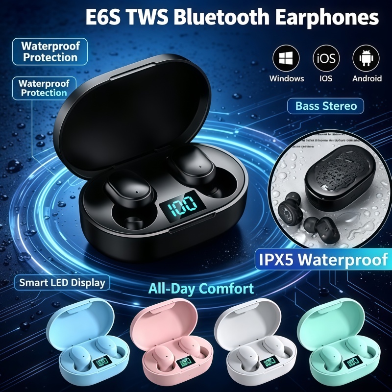 2026Hot-selling TWS E6S Fone B - Bluetooth Earphone Tws recension och pris