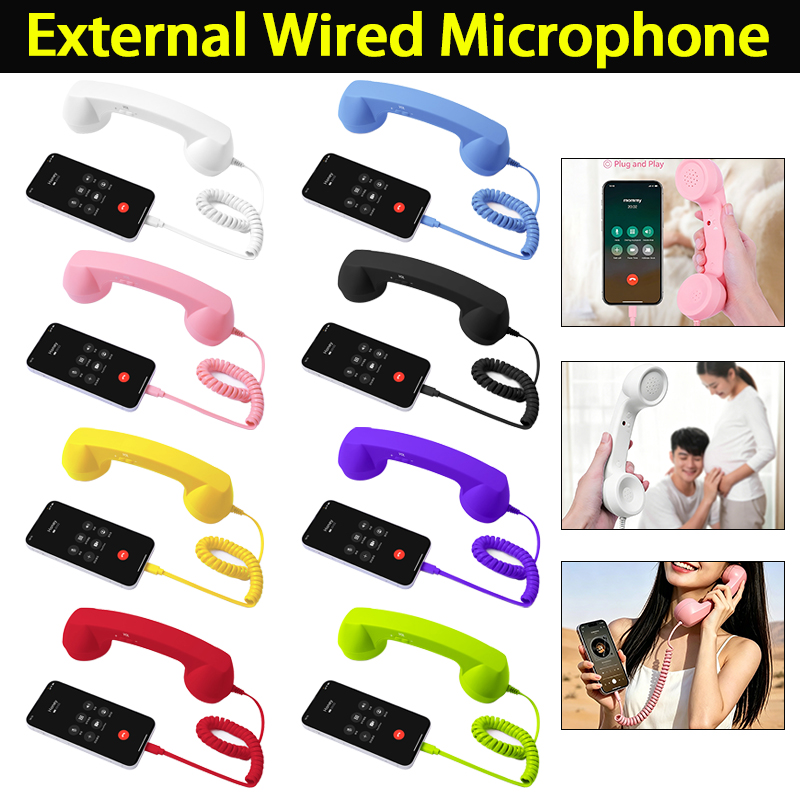 3.5 mm / Type-C Retro Mobile P - Retro Handset Phone recension och pris