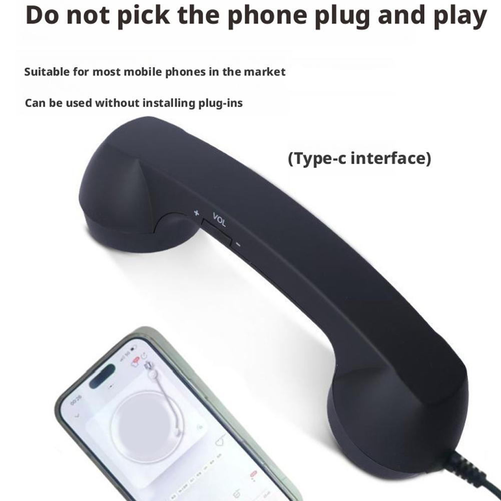 Type-C/3.5mm Retro Telephone P - Retro Handset Phone recension och pris