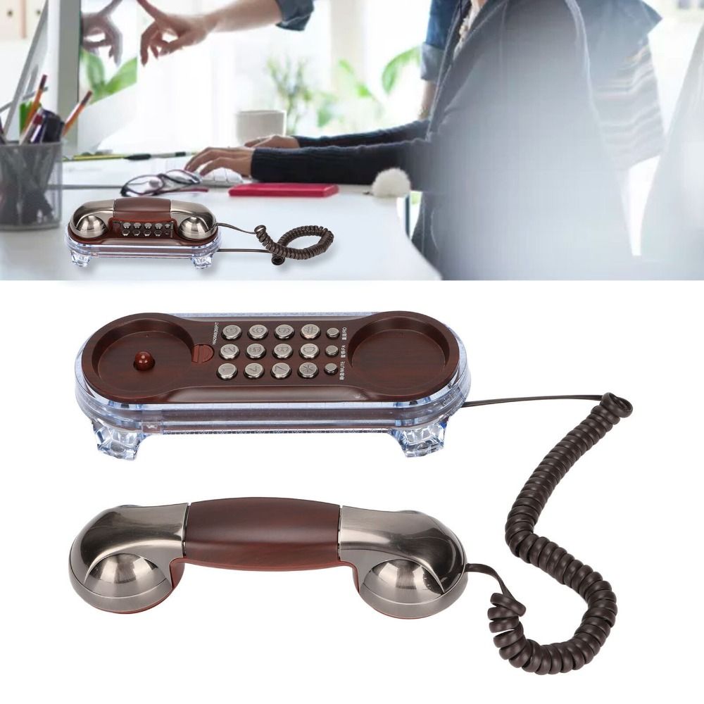 NEW Wall Mounted Wired Telepho - Retro Handset Phone recension och pris