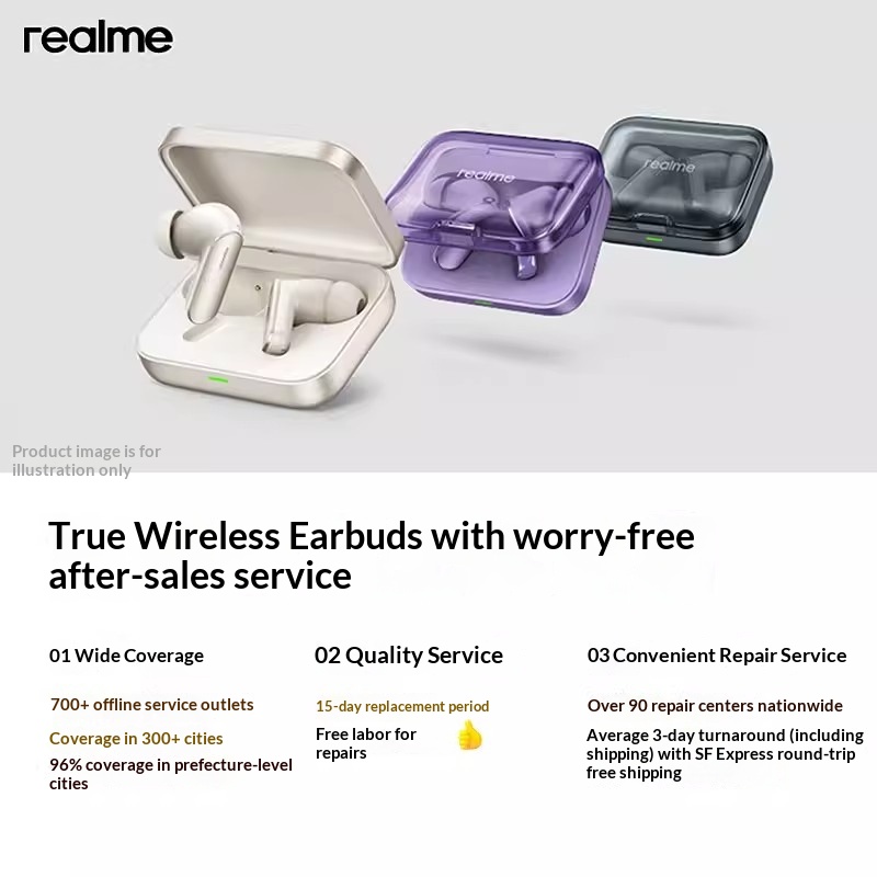 Original realme Buds Air 7 52d - Bluetooth Earphone Tws recension och pris