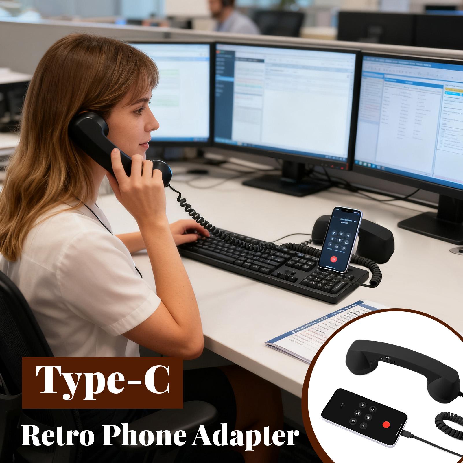 Type-C Retro Phone Adapter Lan - Retro Handset Phone recension och pris